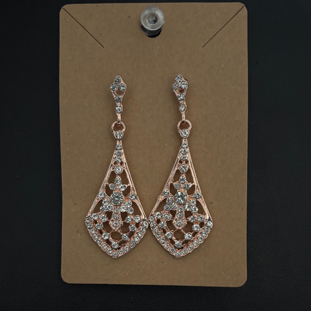 Rose Gold Dangle Earrings
